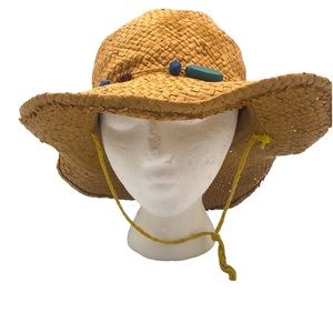 Straw 👒hat with beads